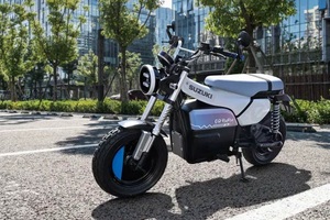 Suzuki e-VanVan: Konzeptstudie eines elektrisch angetriebenen Brötchenhol-Motorrädchens)