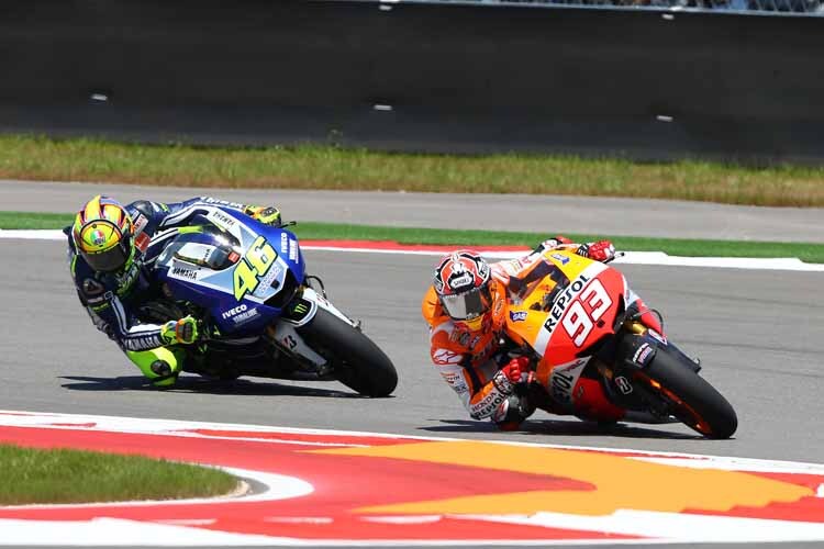 Marquez und Rossi