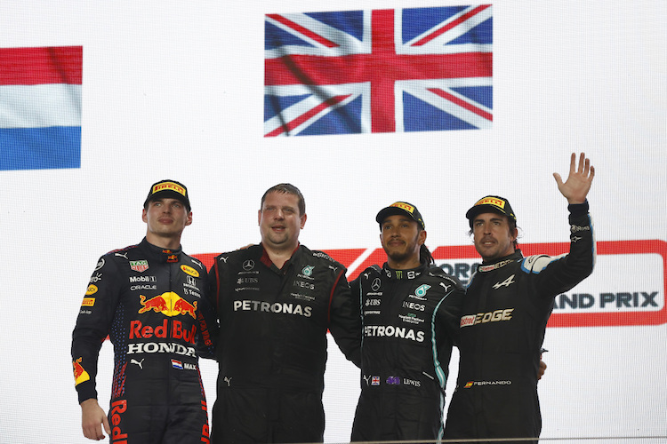 Verstappen, Hamilton, Alonso