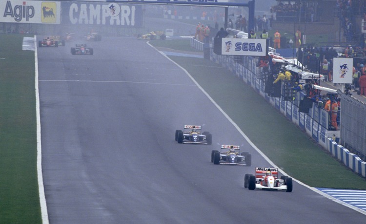 1993 war der bishere einzige Grand Prix in Donington