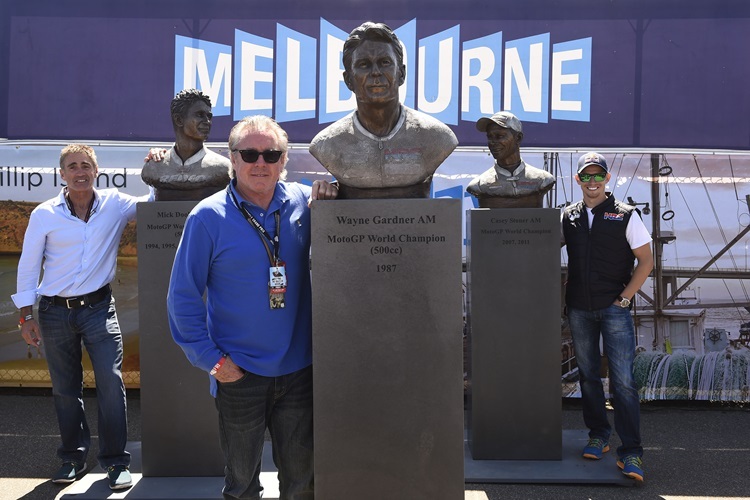 Willkommen auf Phillip Island - Neues Highlight sind die Statuen von Wayne Gardner, Mick Doohan und Casey Stoner