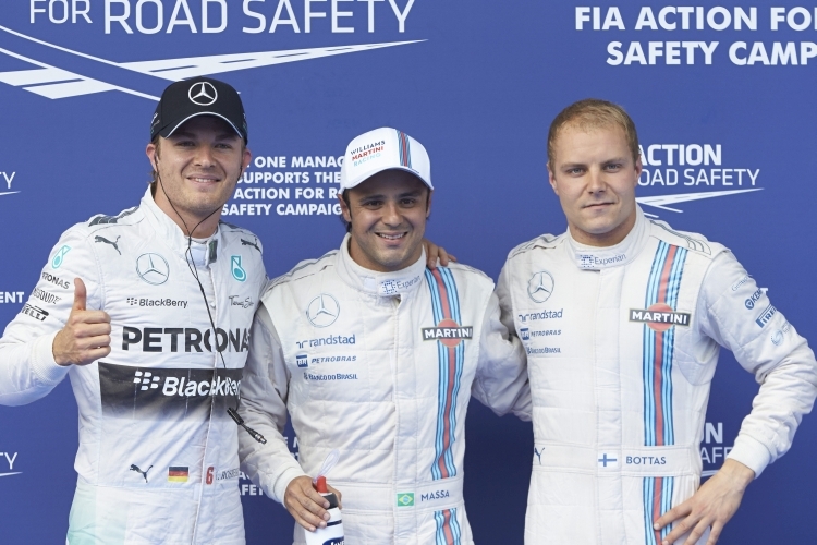 Die Besten: Nico Rosberg, Felipe Massa & Valtteri Bottas