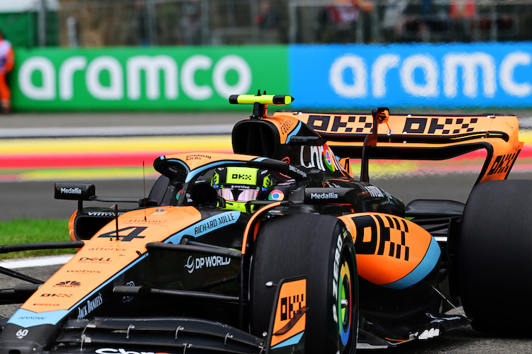 Lando Norris war zufrieden mit seinem siebten Platz im Belgien-GP