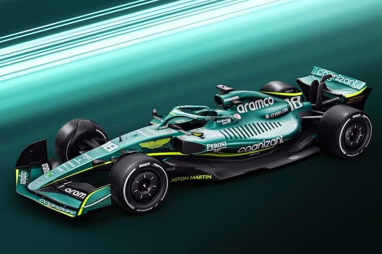 Der neue Aston Martin AMR22 von Sebastian Vettel und Lance Stroll