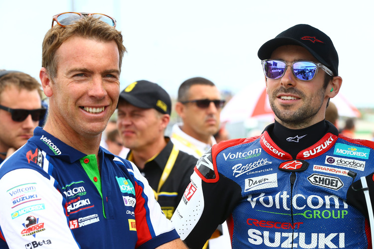 Suzuki-Superbike-Teamchef Paul Denning und Eugene Laverty