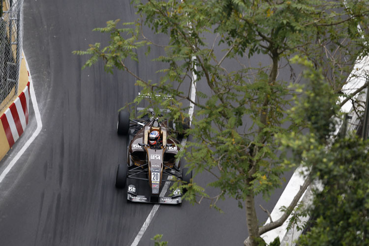 Felix Rosenqvist sicherte sich im Qualifikationsrennen zum Macau-GP den ersten Platz