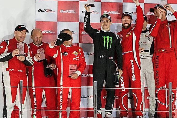 Jorge Lorenzo und seine Teamkollegen siegten im 550 PS-Ferrari