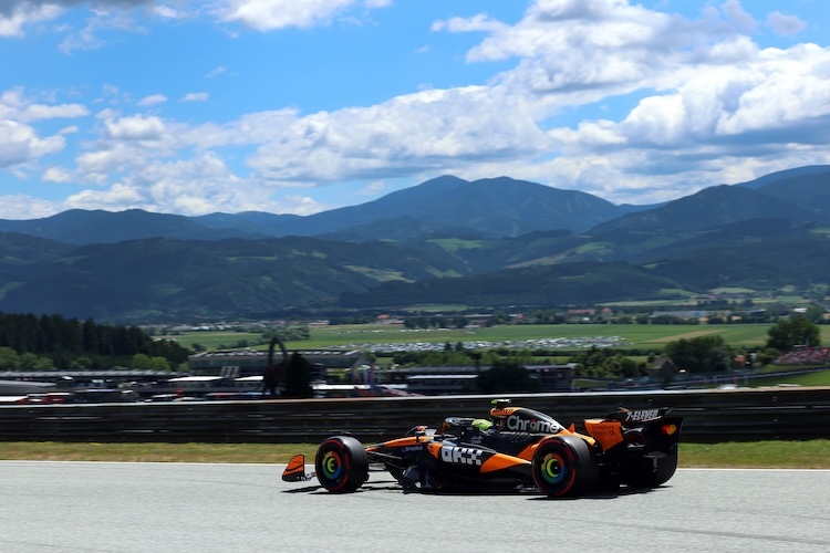 Lando Norris war auch im dritten Training auf dem Red Bull Ring der Schnellste
