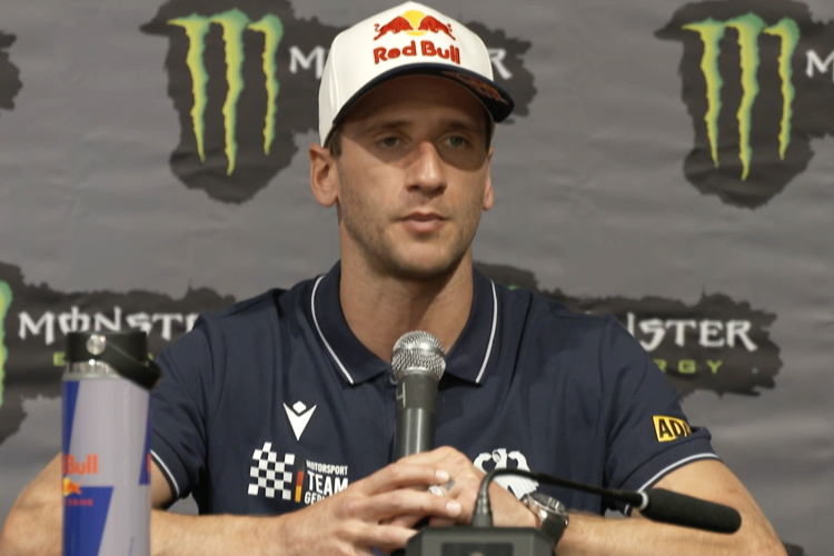 Ken Roczen bei der Pressekonferenz