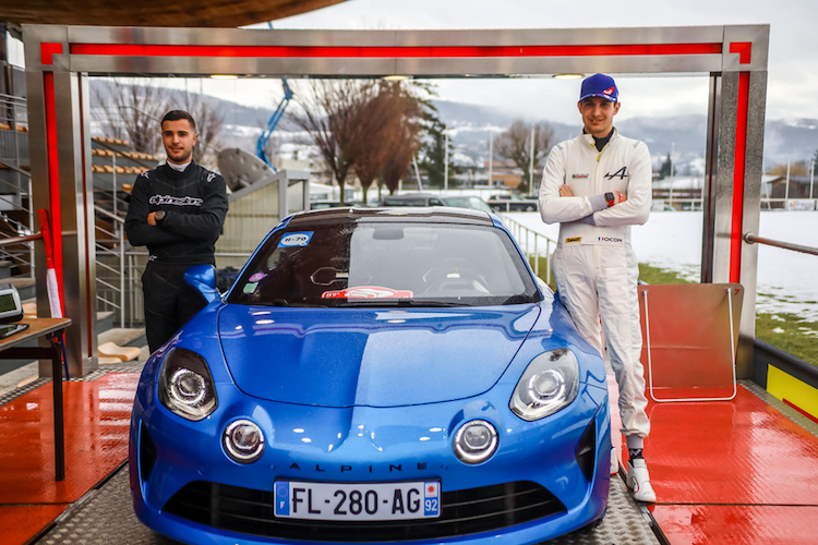 Esteban Ocon (rechts) bei der Rallye Monte Carlo