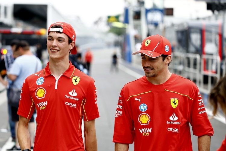 Charles Leclerc gibt Oliver Bearman einen wichtigen Ratschlag