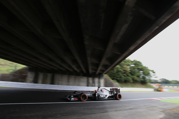 Sauber-Pilot Adrian Sutil: «Es war bisher ein schwieriges Wochenende für uns, das Auto ist nicht einfach zu fahren»