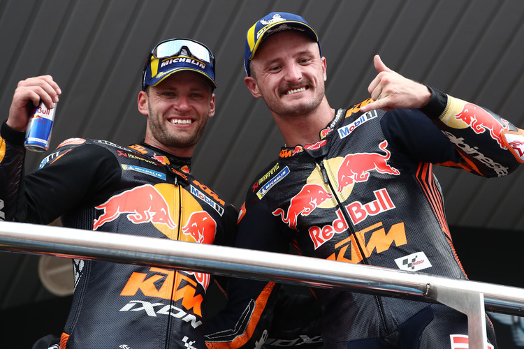 Bilden auch 2024 das Red Bull KTM Factory Team: Brad Binder und Jack Miller