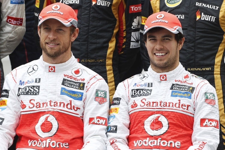 Jenson Button und Sergio Pérez hatten 2013 nicht viel zu lachen