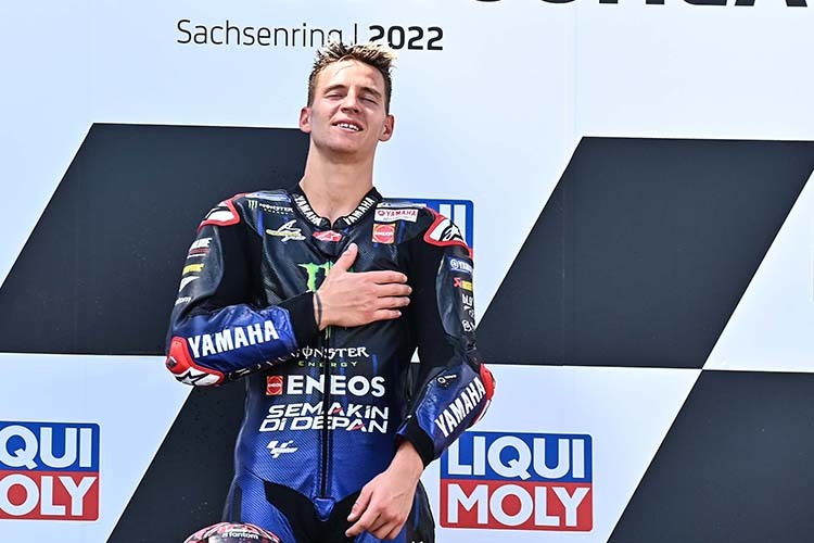 Fabio Quartararo gewann 2022 in der MotoGP-Klasse – sein letzter Sieg in diesem Jahr 