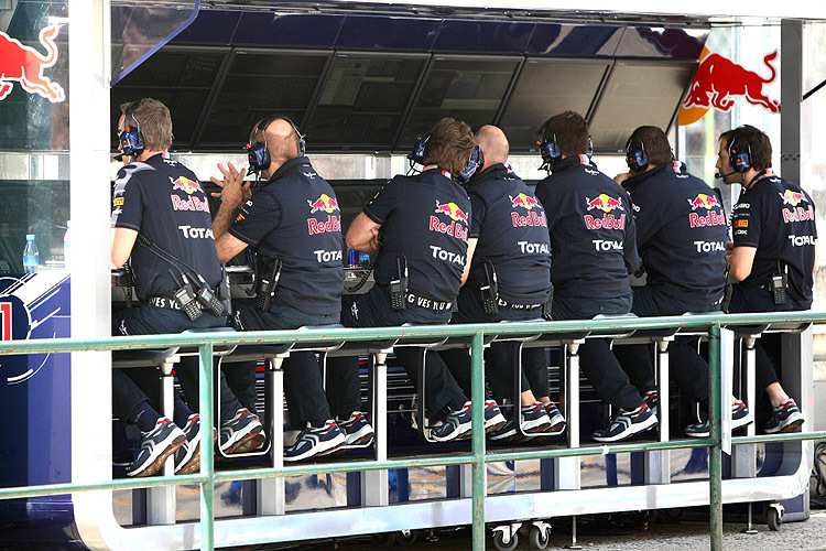 Der Red-Bull-Kommandostand