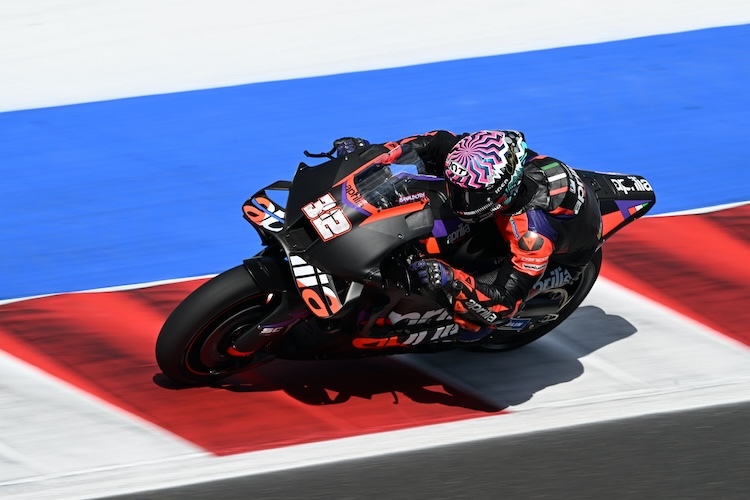 Aprilia-Testfahrer Lorenzo Savadori auf der RS-GP in Misano