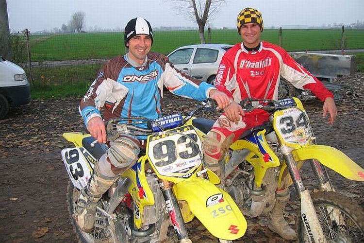 Christian Kellner (li.) und Pascal Eckhardt: Motocross in Italien