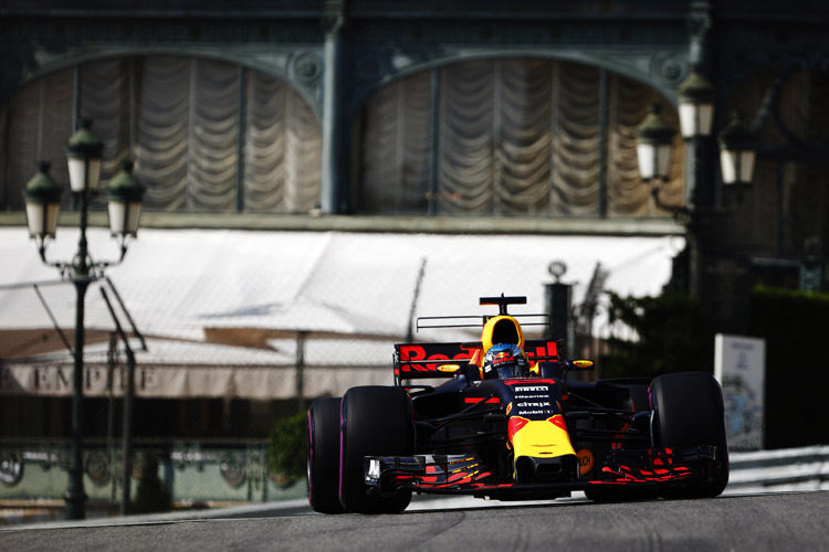  Daniel Ricciardo drehte am Trainingsdonnerstag in Monaco die zweitschnellste Runde