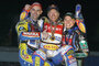Jason Crump (Mitte) mit Tomasz Gollob (li.) und Emil Sayfutdinov
