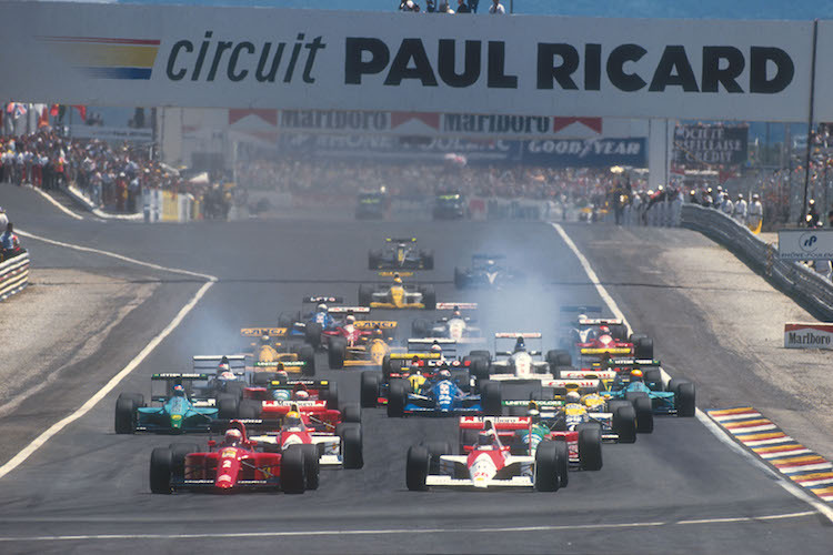 1990 fand der vorderhand letzte Frankreich-GP in Paul Ricard statt