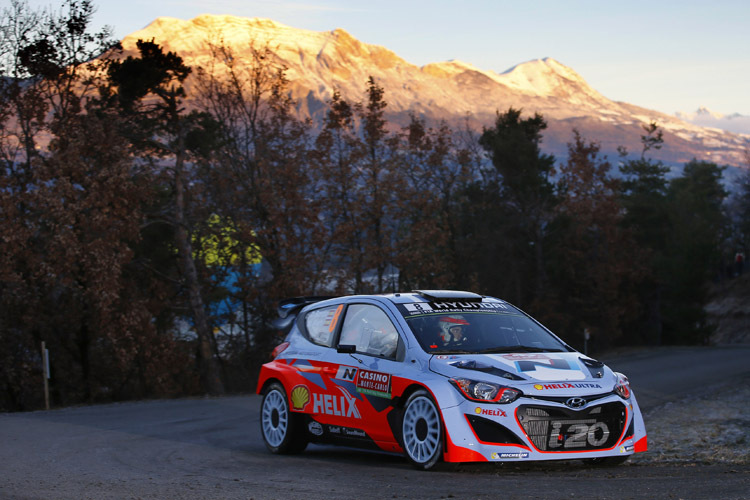 Dani Sordo: Die ersten Meter im Hyundai i20 WRC bei der Rallye Monte Carlo