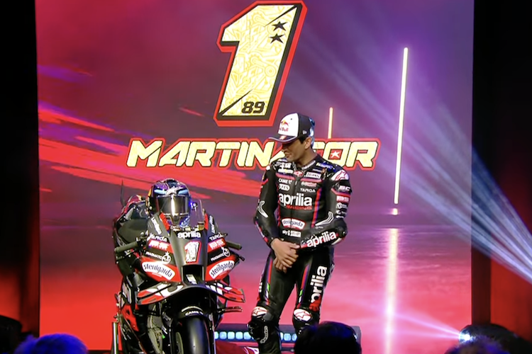 Januar 2025: Jorge Martin voll Zuversicht bei der Teamvorstellung in Mailand