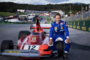 Mathias Lauda mit dem Ferrari seines Vaters