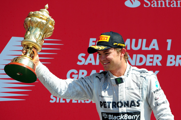 Nico Rosberg in Silverstone 2013
