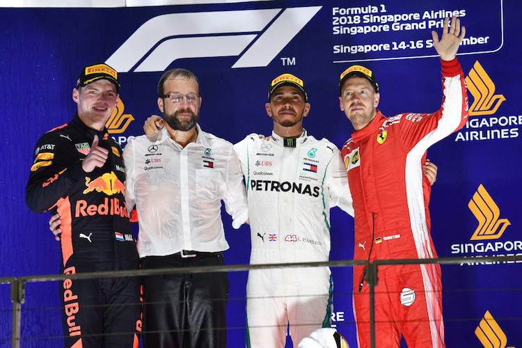 Verstappen, Hamilton, Vettel