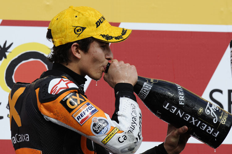 In welcher Klasse trinkt Márquez 2012?