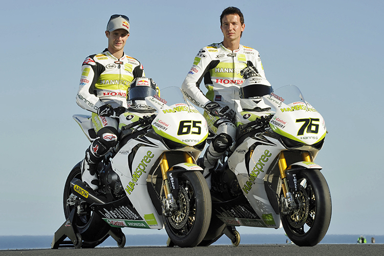 Max Neukirchner (re.) war schon mit Jonathan Rea in Australien