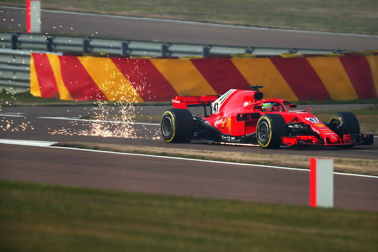 Mick Schumacher 2021 bei einem Ferrari-Test in Fiorano