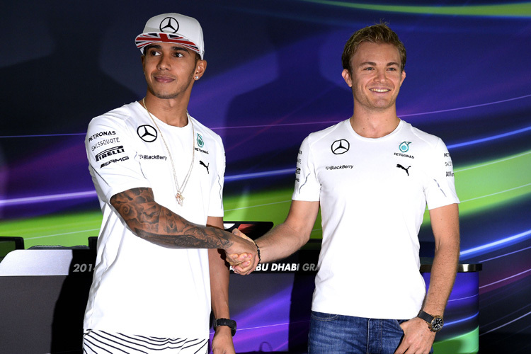Lewis Hamilton und Nico Rosberg: Bitte kein Augenkontakt