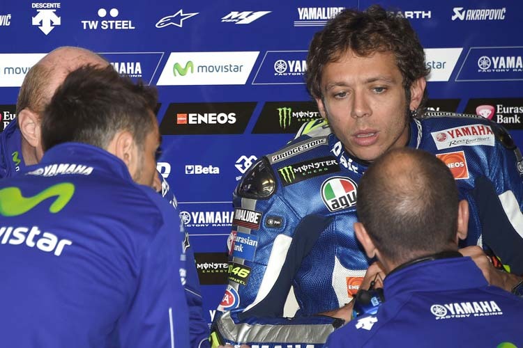 Enttäuschend: WM-Leader Valentino Rossi kommt nicht in Schwung