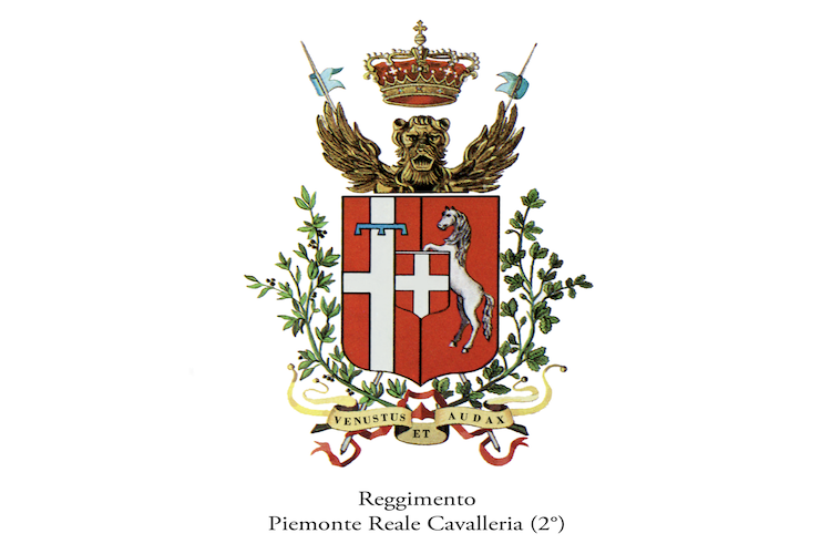 Das Wappen des des königlichen piemontesischen Kavallerie-Regiments