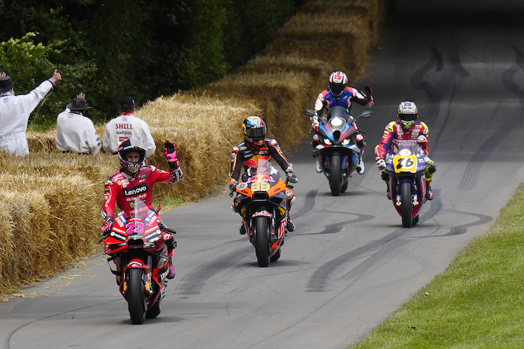 Die Fahrerparade beim Goodwood Festival of Speed