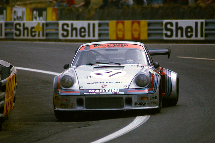 Porsche-Werksfahrer Manfred Schurti in Le Mans 1974