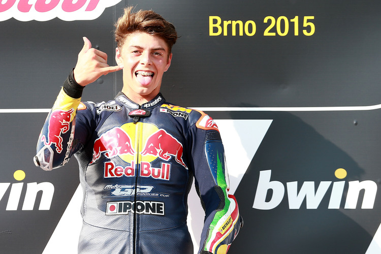 Fabio Di Giannantonio: Sieg im Red Bull Rookies-Rennen in Brünn 2015