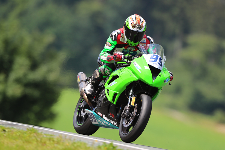 Mit der Schnock Kawasaki in Schleiz