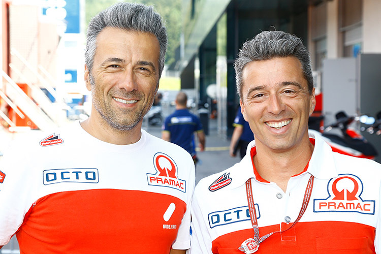 Redding-Crew-Chief Giacomo Guidotti mit seinem Bruder und Teammanager Francesco Guidotti