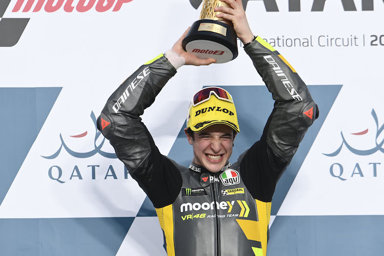 Celestino Vietti führt die «Triumph Triple Trophy» nach dem ersten Rennen der Saison an