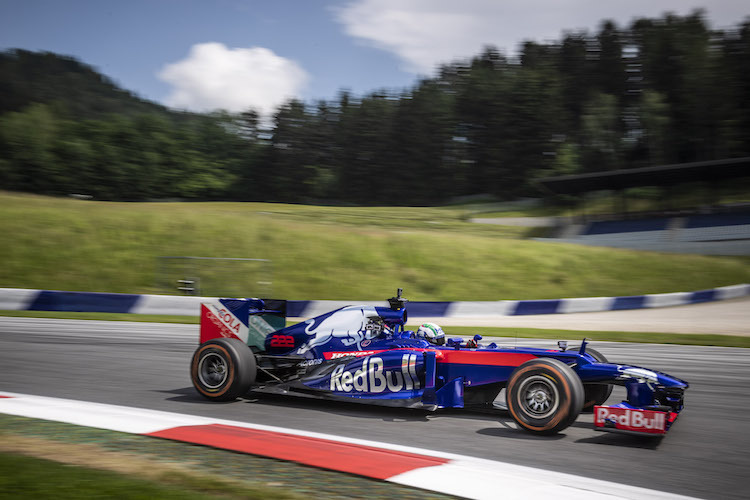 Der Italiener genoss die Fahrt im F1-Renner genauso wie Dani Pedrosa