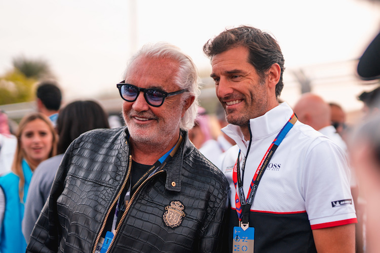 Flavio Briatore 2020 mit Mark Webber