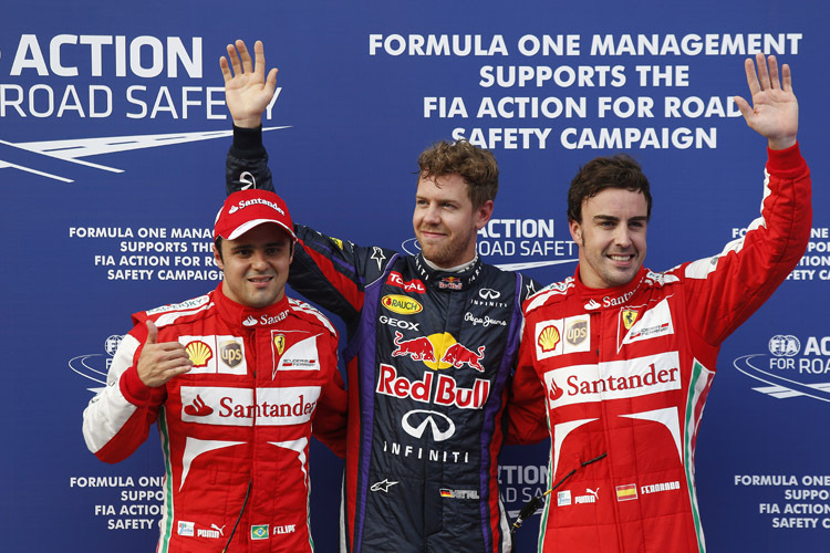 Vom Regen profitiert: Pole-Setter Sebastian Vettel