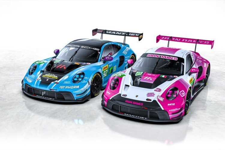 Die beiden Porsche 911 GT3 R LMGT3