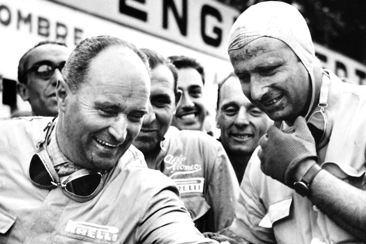 Luigi Fagioli und Juan Manuel Fangio