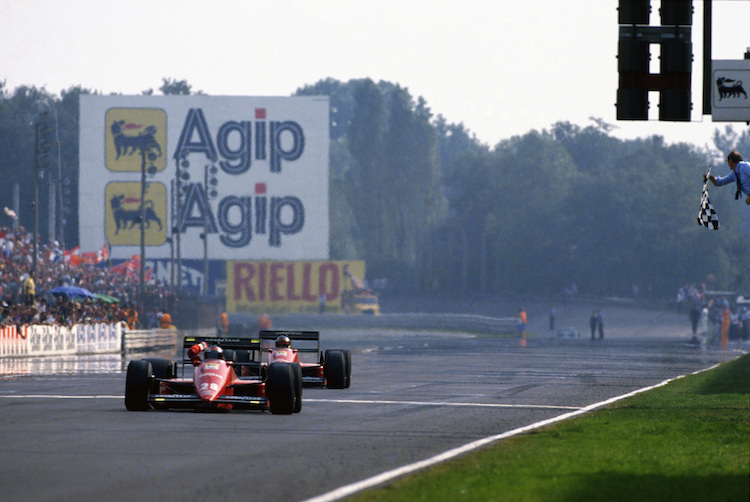 Monza 1988: Gerhard Berger gewinnt vor Michele Alboreto