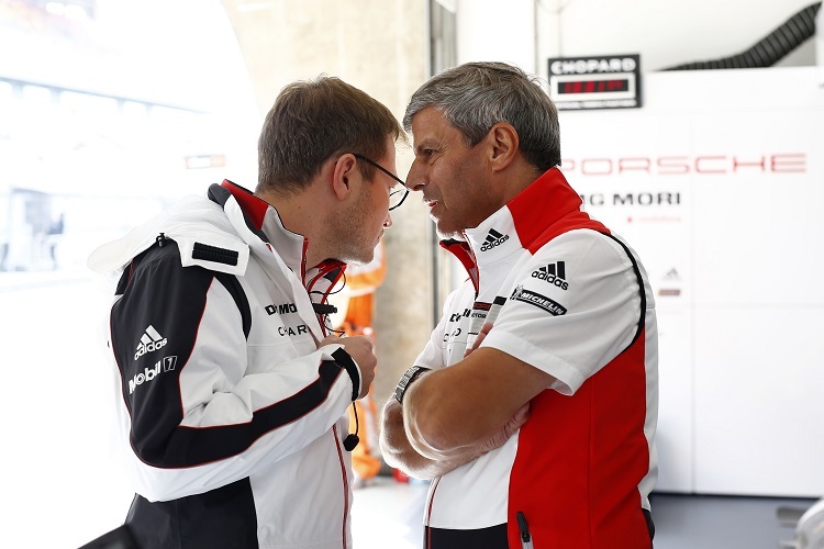 Kannten sich schon vor der Zeit bei Porsche: Teamchef Andreas Seidl (li.) und Leiter LMP1 Fritz Enzinger