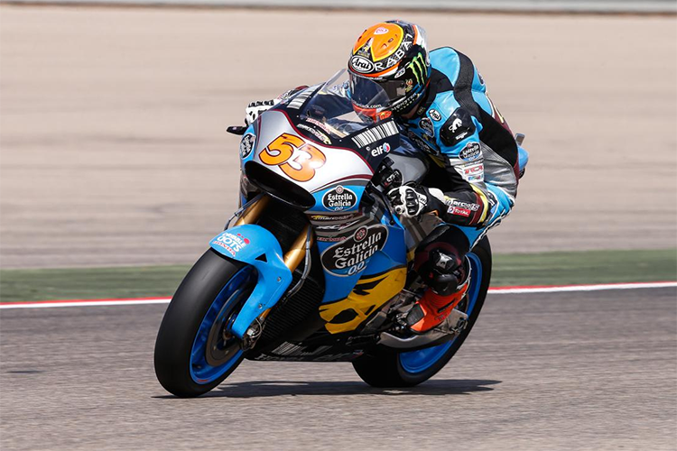 Moto2-Weltmeister Tito Rabat schwang sich beim Aragón-Test erstmals auf die MotoGP-Honda